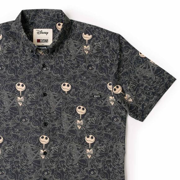 RSVLTS Other - RSVLTS Disney Nightmare Before Christmas Halloween Bone Daddy Button Down Shirt